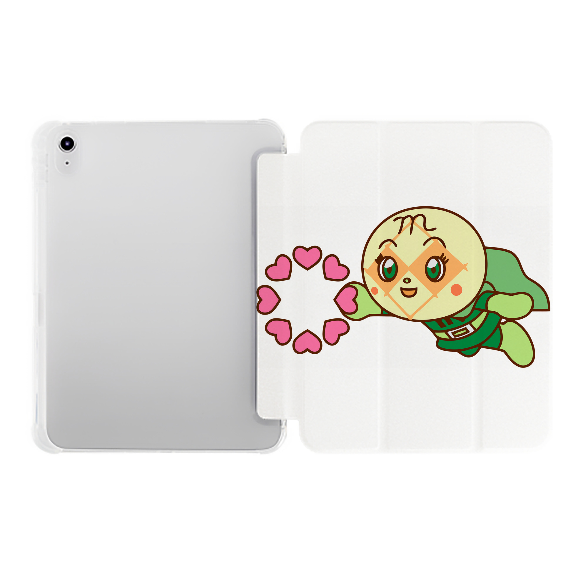 （画像用） アンパンマン Anpanman IPad ケース ペン収納付き 三つ折りスタンド PUレザー×シリコン 対応機種9.5/10.5/10.9インチ